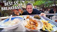 8 AM Taiwanese Street Food Tour!! 🇹🇼 BREAKFAST BUFFET + Danzai Noodles in Taiwan!!