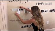 Wall Decals: How To Apply a Wall Decal - Custom Wall Quotes