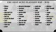 EXO BEST SONG PLAYLIST 2012 - 2021 - RECOMENDED A TRACK B TRACK