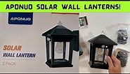 APONUO Solar Wall Lanterns Review