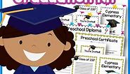 Printable Preschool and Kindergarten Diploma Certificates