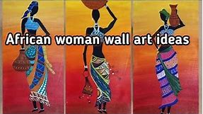 curvy black woman silhouette,african american wall art,