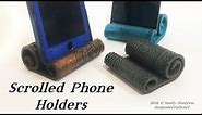 Scrolled Phone Holders-Polymer Clay Tutorial