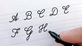 Cursive Writing - Letters (A to Z) | For Beginners + Worksheets to Improve Handwriting