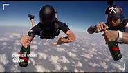 MUMM CHAMPAGNE presents : how to open a bottle of Mumm Grand Cordon while skydiving ?