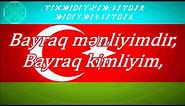 ♪ 🇦🇿 «"BAYRAQ'' Şeir'i» – Bəxtiyar VAHABZADƏ. Azərbaycan Türk'ü Bayrağı'' [Yazılı] | 1080p ᴴᴰ ☾✵