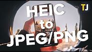 How to Convert HEIC Files in iOS to PNG or JPG!