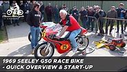 1969 Seeley G50 with Matchless 500cc engine - start-up & engine sound