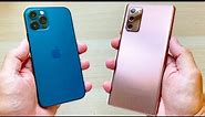iPhone 12 Pro vs Galaxy Note 20, comparativa premium Apple vs Samsung