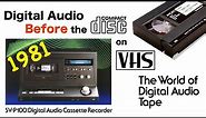 Technics SV-P100 - Digital Audio on VHS tapes - in 1981