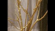 DIY: GOLD TREE Out Of Branches