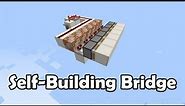Incredible, Futuristic Self Forming Bridge 1.7.2 (flush) [Minecraft Tutorial]