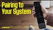Bose Soundbar Universal Remote – Pairing to Your System