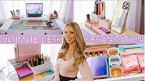 ULTIMATE DESK ORGANIZATION IDEAS 2021! My Productive Desk Setup