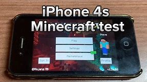 iPhone 4s Minecraft (ios 9.3.6)