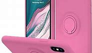 MOCCA for iPhone Xs Max Silicone Case with Kickstand | Anti-Scratch Full-Body Shockproof Protective Case for iPhone Xs Max - Pitaya