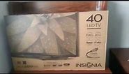 UNBOXING INSIGNIA 40 INCH LED TV