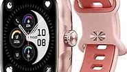anyloop Smart Watches for Women, [Built-in GPS] Fitness Tracker, 1.78'' AMOLED Display Smart Watch with 3ATM Waterproof Heartrate Sleep Monitor Smart Watch Women for Android& iOS, Pink