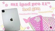 unboxing m1 ipad pro 11” (3rd gen) | custom cases, cute ipad accessories ⋆ ˚｡⋆୨୧˚