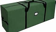 AerWo Christmas Tree Storage Bag Extra Large Christmas Storage Containers, Fits Up to 7.5 Ft Artificial Trees Heavy Duty 600D Oxford Xmas Holiday Tree Bag with Durable Handles & Dual Zipper 50in x