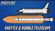 How To Build Space Shuttle | In Spaceflight Simulator | STS + Hubble telescope