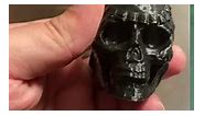 Aztec Death Whistle Skull 3D Printed (Black)