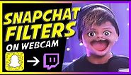 SnapChat lenses on Webcam + Twitch Extension - Snap Camera