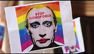 Russia bans images depicting Putin in makeup