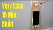 Diy Wooden Cell Phone Stand For Beginners ( New Plug Mount Hanging Holder )