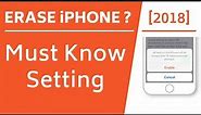 Erase iPhone after 10 failed passcode attempts! [Must Know Setting]