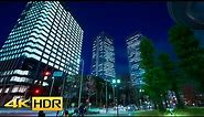 【4K HDR】Night Walk in Osaka Business Park【Osaka Japan】