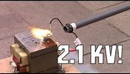 How to create a high voltage power supply using a microwave oven transformer (AKIO TV)