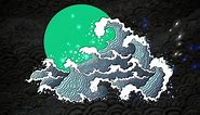 Japan Kanagawa Wave Vortex Live Wallpaper - MoeWalls