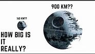 How big is the 2nd Death Star?