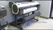 Canon iPF750 wide format printer plotter demo