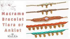 Macrame Bracelet tutorial for beginners | Macramé Beaded Bracelet Tutorial DIY micro macramé Jewelry