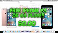 HOW TO GET A FREE IPHONE 6S/6S PLUS! FROM APPLE!