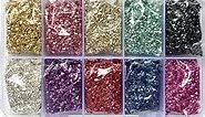 Crushed Glass for Craft,300g Crushed Glass for Resin Art, Irregular Metallic Crystal Chips, Resin Accessories for Nail Arts DIY Vase Filler Epoxy Jewelry Broken Glass Pieces for Crafts