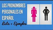 Los Pronombres Personales en Español: Lista, Oraciones y Notas