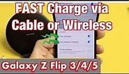 Galaxy Z Flip 3/4/5: How to Turn On Fast Cable & Wireless Charging
