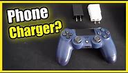 How to Charge PS4 Controller with Phone Charger to NOT BURN IT OUT!