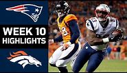 Patriots vs. Broncos | NFL Week 10 Game Highlights