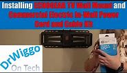 Installing ECHOGEAR TV Wall Mount and Commercial Electric In-Wall Power Cord and Cable Kit
