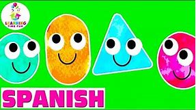 SHAPES in SPANISH for KIDS! (Spanish Language Learning Videos)