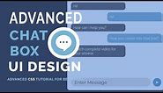 How To Create Chat Box Using HTML CSS & JavaScript | Chat Box Using HTML & CSS