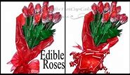 DIY - How To Make Edible Hershey Kisses Rose Bouquet - Valentine's Day