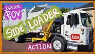 Automated Side Loader Garbage Truck | Unique Driver View And Lift Arm POV