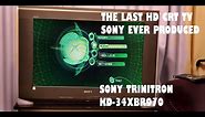 I FOUND Sony's Last HD CRT TV Ever Produced! The RARE Trinitron KD-34XBR970