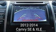 2012 to 2014 Camry SE & XLE rear view camera installation.