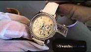 Women's Guess Interchangeable Leather Strap Watch Set U0309L1
